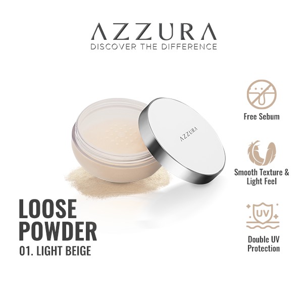AZZURA Loose Powder 01 Light Beige 2