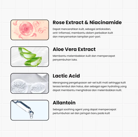 Fandi Universal Kosmekreasi Tératu Beauty The Gift of Rose Balancing Oil Control Toner Spray