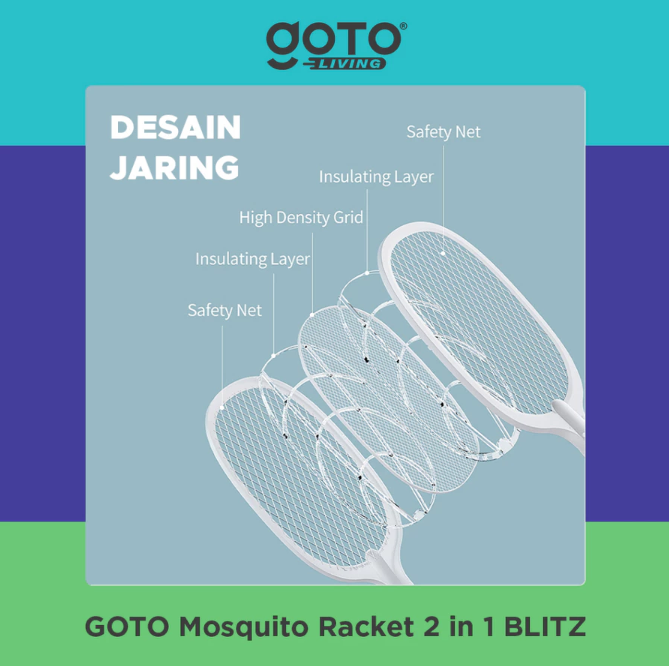 Pilar Niaga Makmur Goto Blitz Raket Nyamuk Elektrik 2 in 1