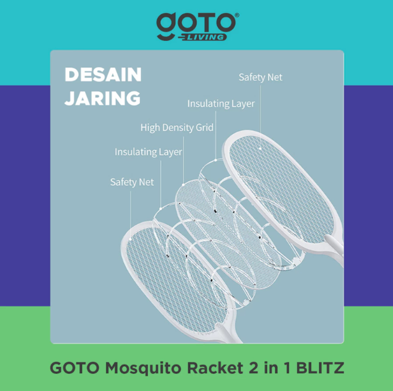 Goto Blitz Raket Nyamuk Elektrik 2 in 1 3