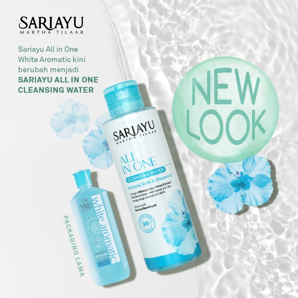 Martina Berto Sariayu All In One Cleansing Water Normal Berminyak