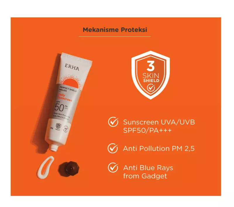 ERHA Perfect Shield Helios Daily Sunscreen SPF 50 PA+++