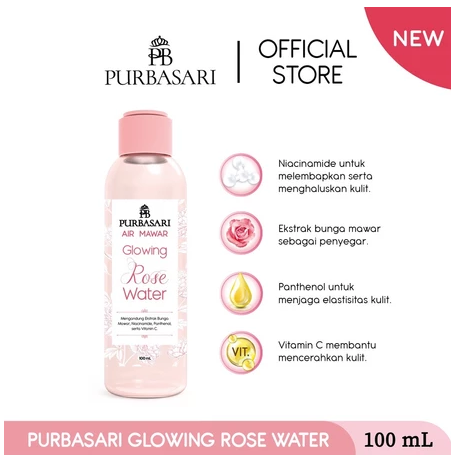 Gloria Origita Cosmetics Purbasari Glowing Rose Water