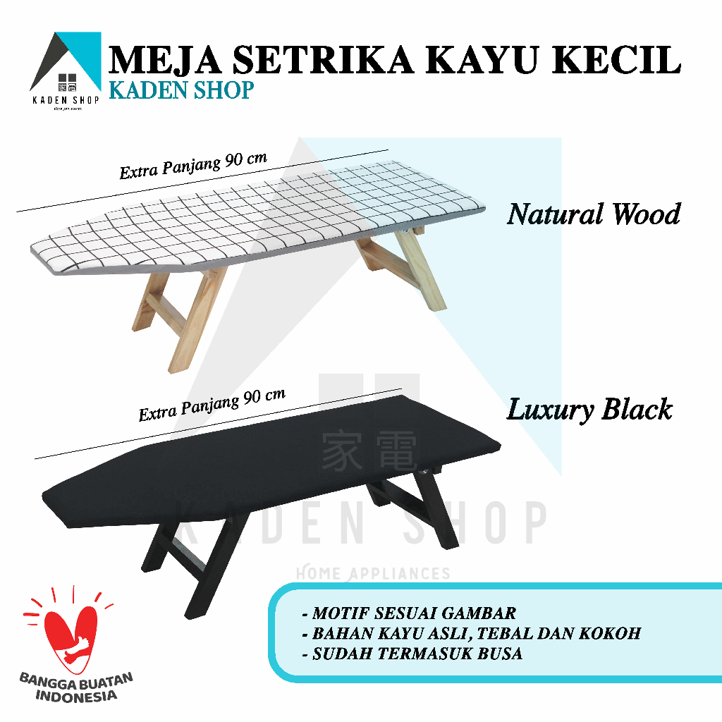  Meja Setrika Gosokan Lesehan Kayu