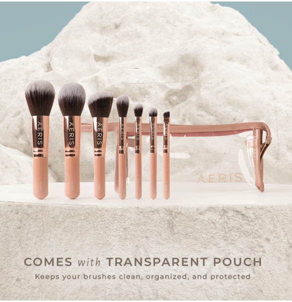 Citra Pasifik Kosmetik Aeris Beauté The Coral Travel Brush Set