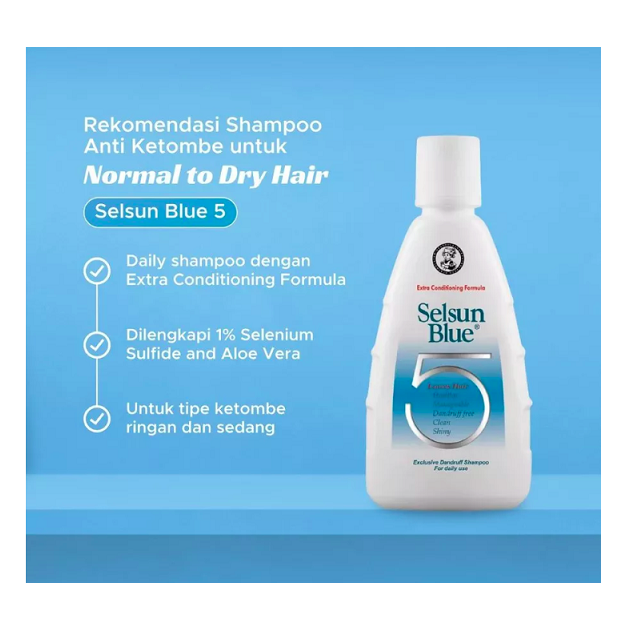 Rohto Laboratories Indonesia Selsun® Blue 5 Exclusive Dandruff Shampoo