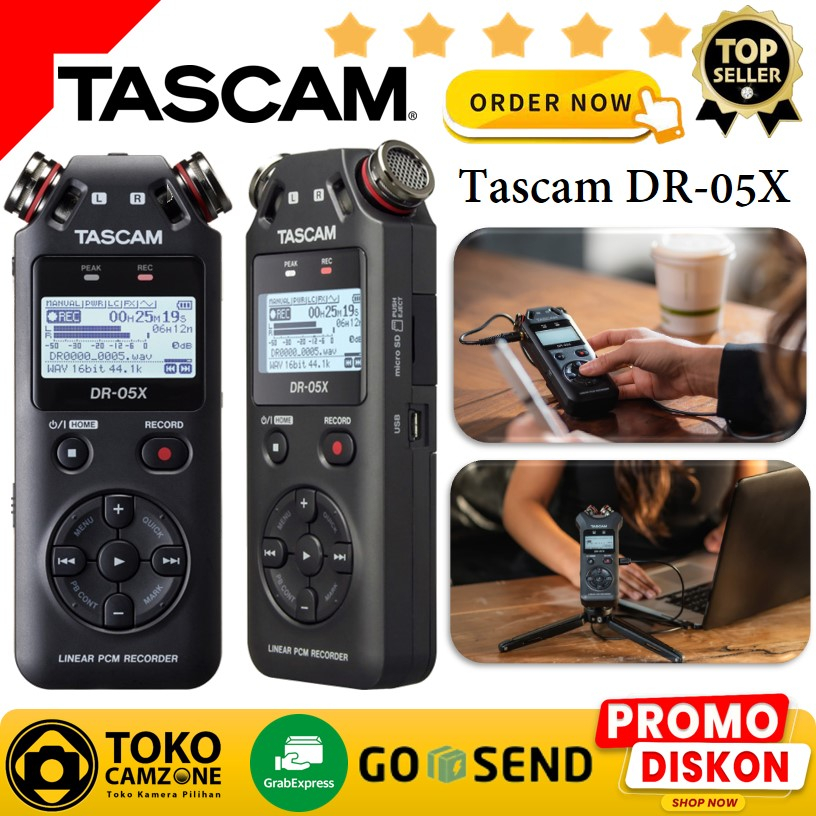 TEAC Corporation Tascam Stereo Handheld Audio Recorder and USB Audio Interface DR-05X