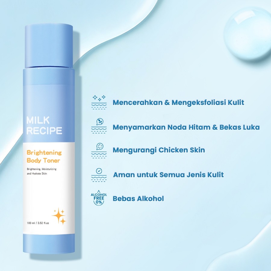 Milk Recipe Milk Recipe Brightening Body Toner