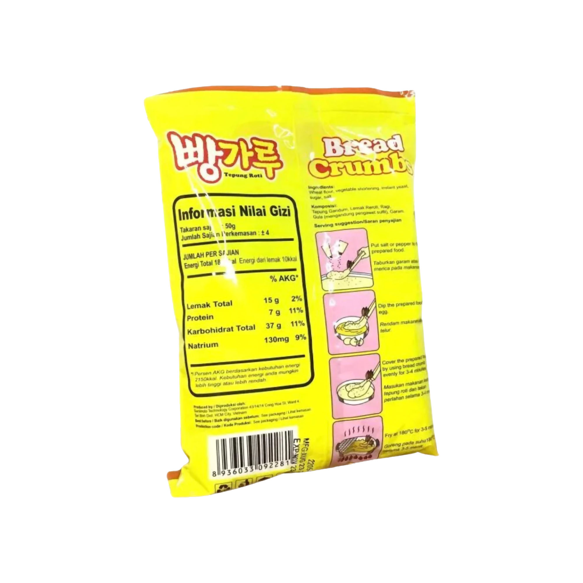 Indobread Fortuna Wilmond Bread Crumb Tepung Roti