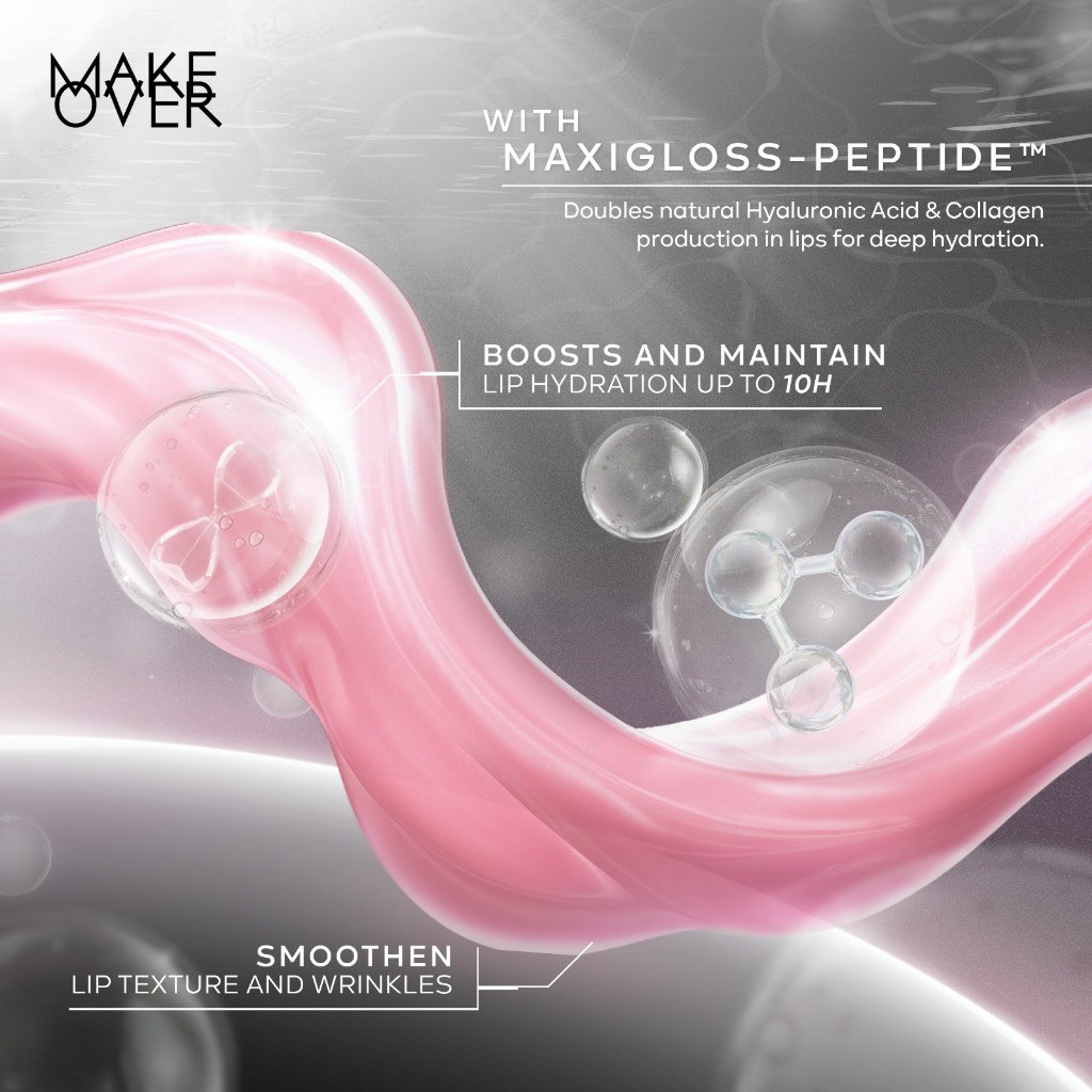 MAKE OVER Amplify Fluid Glass Lip Gloss 502 Taste