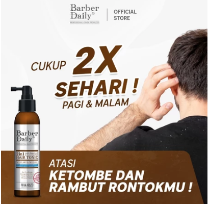 Akasha Wira International Makarizo Professional Barber Daily 2in1 Hair Tonic 