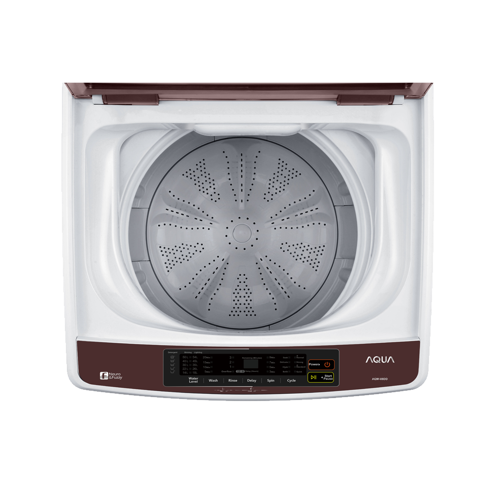 AQUA Japan AQUA Hijab Wash Classic Series Mesin Cuci Top Loading 8 kg AQW-88DD(BK)