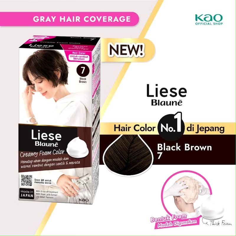Blaune Creamy Foam Color (Black Brown) 2