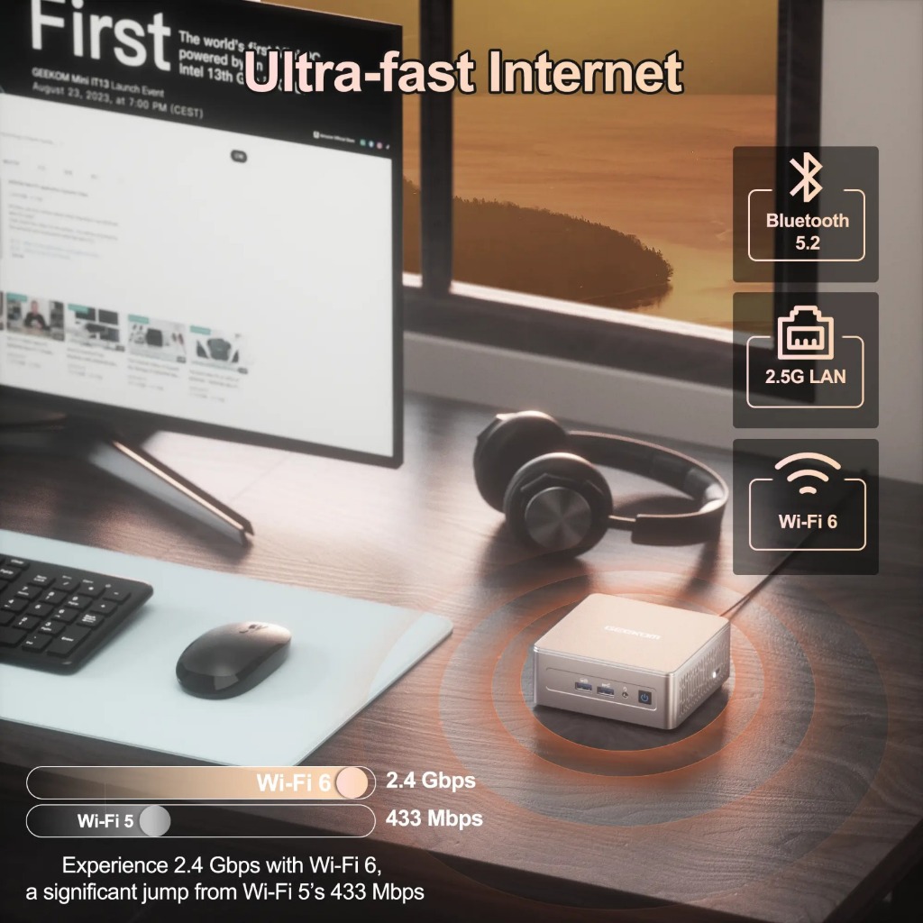  GEEKOM Mini PC Gaming A5