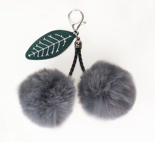 Tata Hommi Ceri Pom-Pom Keychain 4