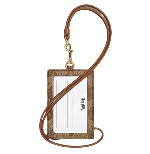 COACH ID Lanyard In Signature Canvas