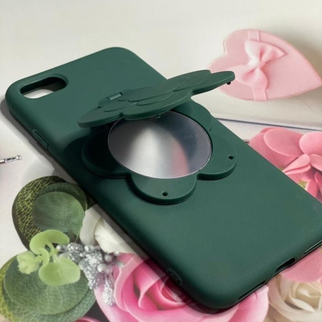 WEIKA Casing Flower Make-up Mirror Soft Case