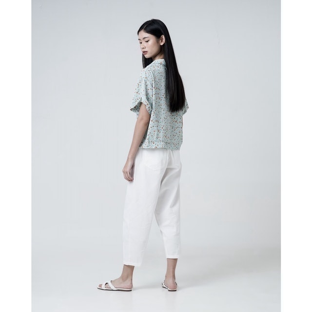 Rylan Floral Pattern Top - Blue 4