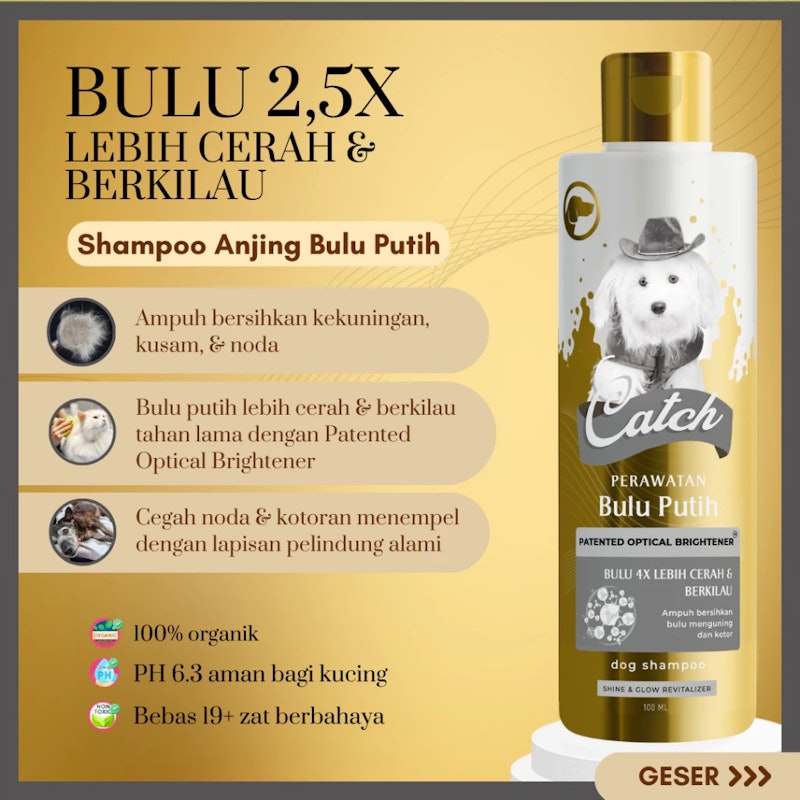Catch Shampoo Anjing Bulu Putih 2