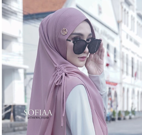  Thewa Khimar Shofia Serut 2 Layer 