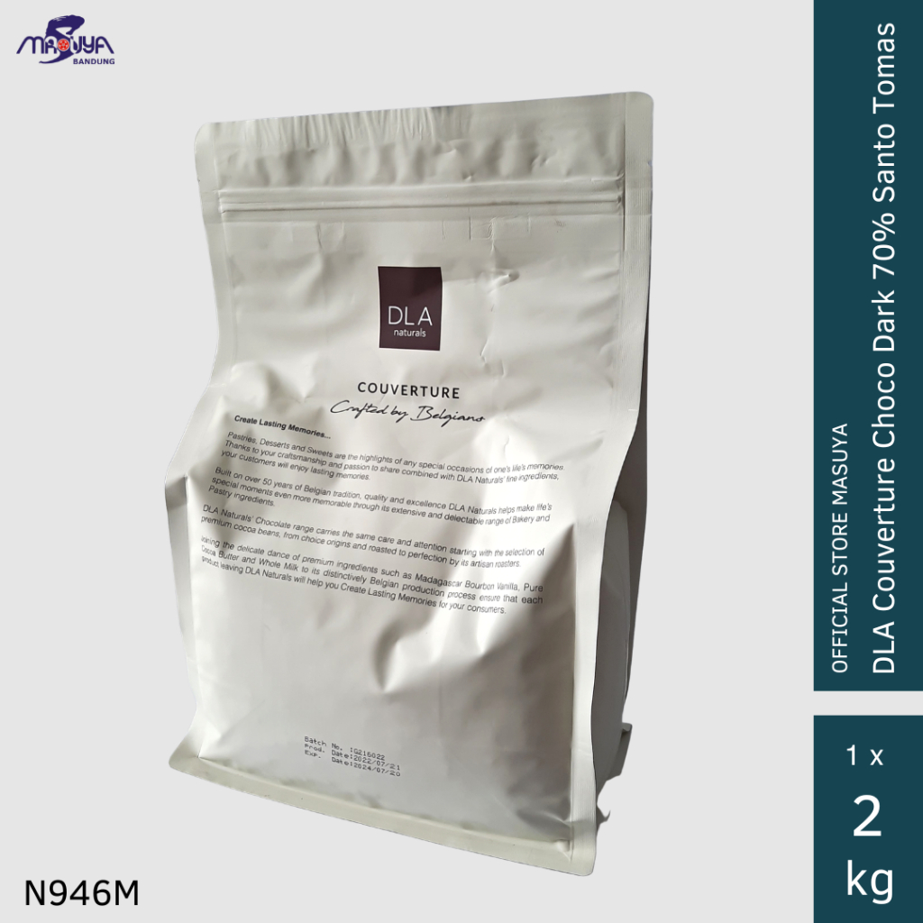 Ingredients Partner Indonesia DLA Naturals Santo Tomas Dark Chocolate Couverture 70% 2 kg