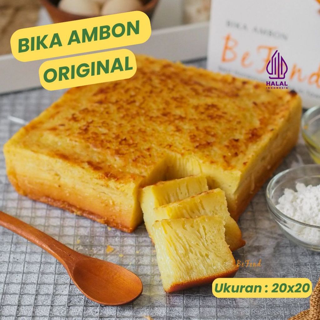 BeFond Bika Ambon Original Ukuran 20 x 20 cm