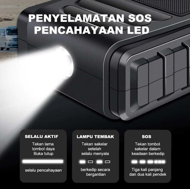 Soarfly Jump Starter Full Set with Pump 5