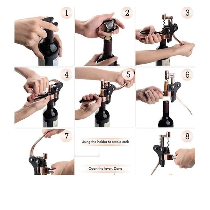 Liquor Avenue Rabbit Wine Bottle Opener Corkscrew Set 4