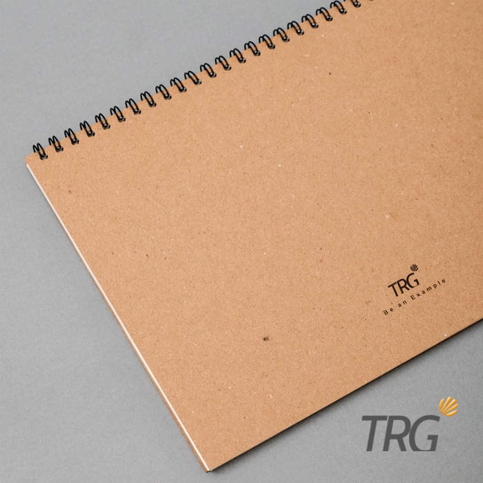TRG Kraft Cover Spiral Weekly Planner + Expense Tracker Notebook