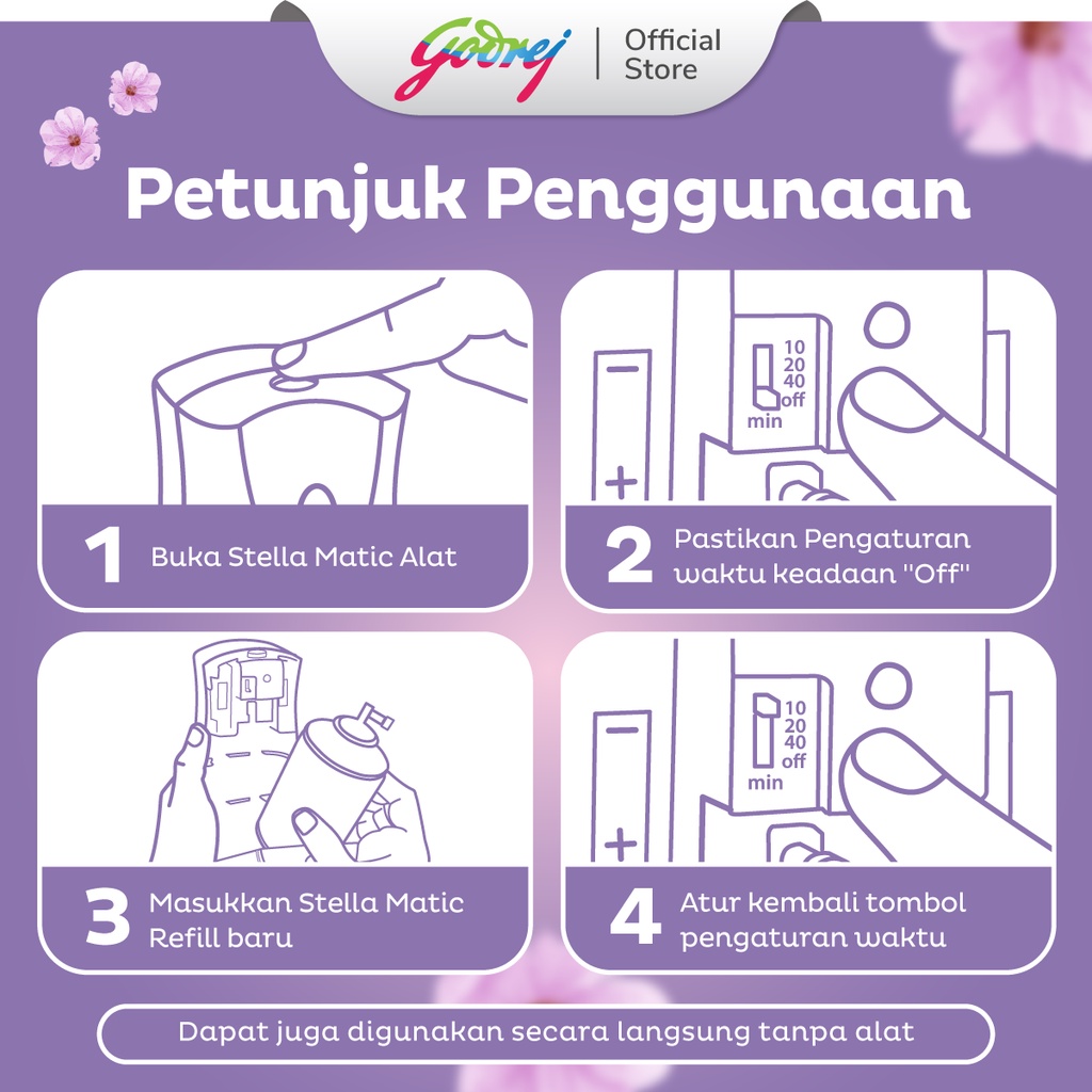 Godrej Stella Matic Refill Wild Flower 