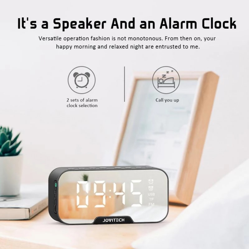 Jovitech Speaker Bluetooth 5.0 Ahame LED Display Ultra Bass 5