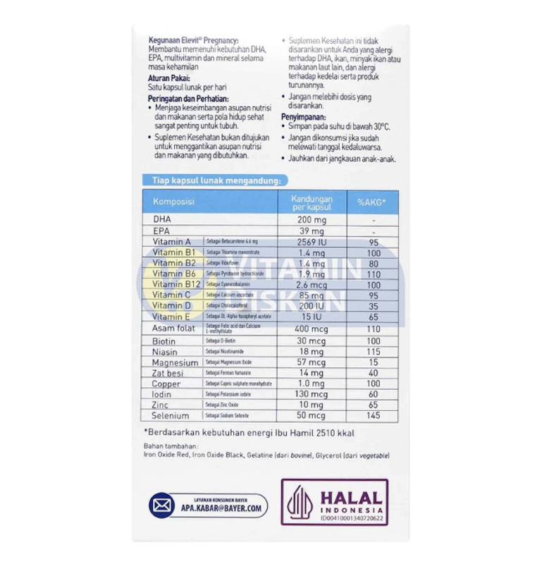 Elevit Pregnancy Trimester 2 dan 3 5