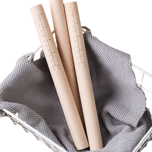 Rolling Pin Kayu dengan Penggaris