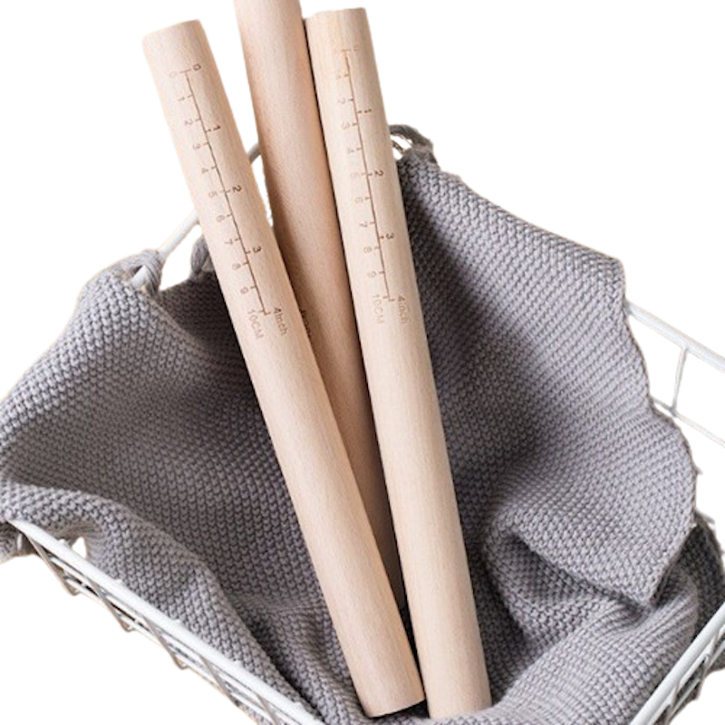 Rolling Pin Kayu dengan Penggaris 1