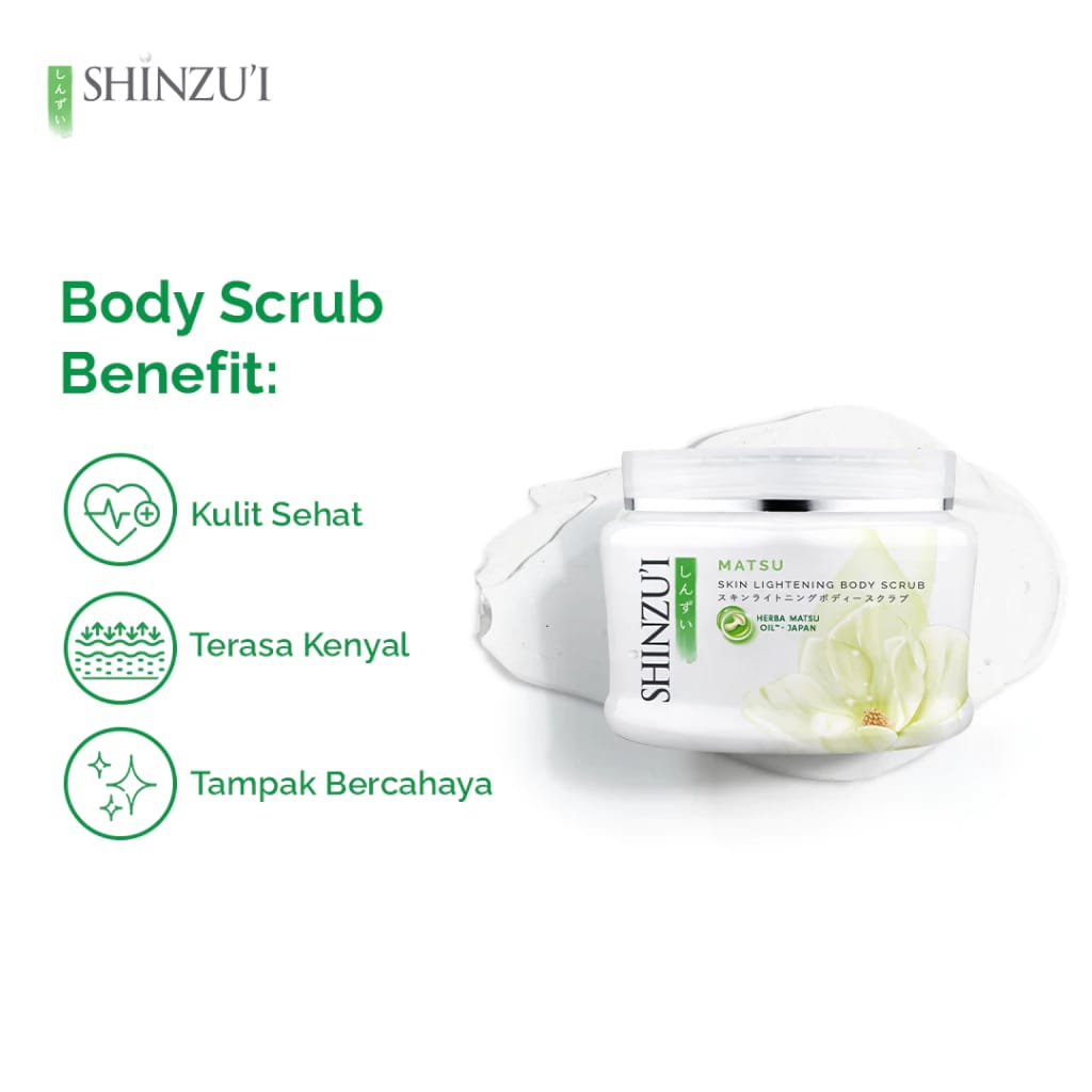 Bina Karya Prima Shinzui Skin Lightening Body Scrub Matsu