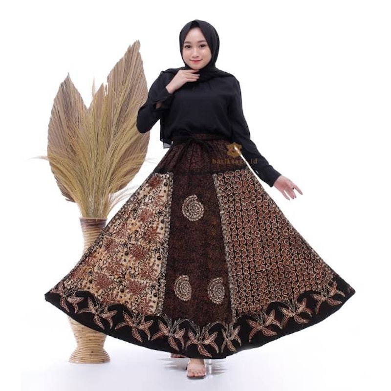 Batik Saga Rok Payung Batik Cap 1