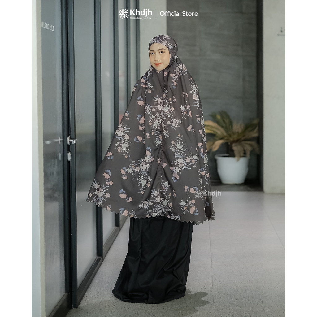  Khadijah Label Mukena Traveling Premium Jumbo Motif 2 in 1 Selena