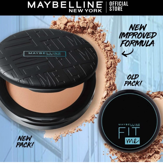 L’Oréal Indonesia Maybelline New York Fit Me Matte+Poreless Powder 16-Hour Oil Control 118 Light Beige