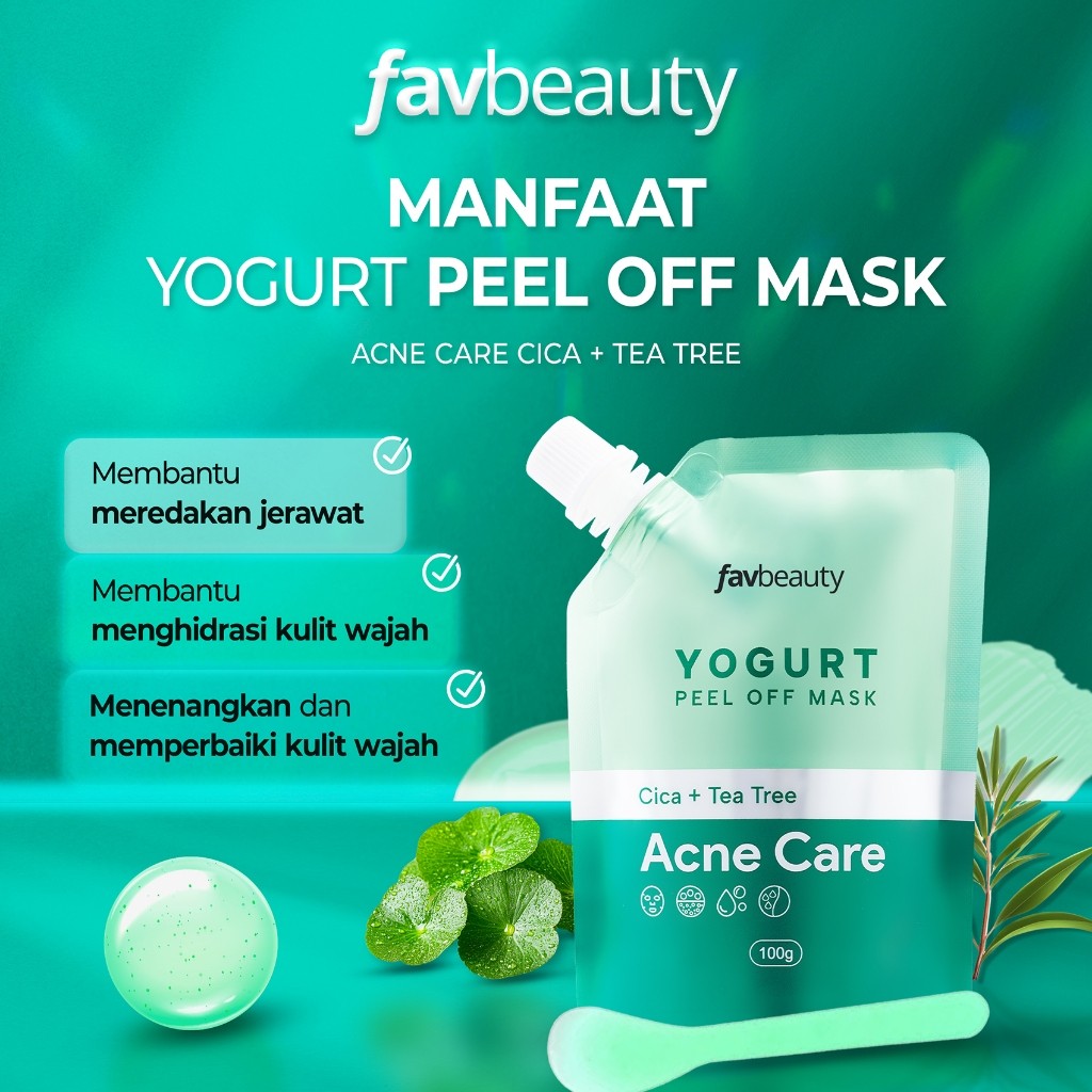  favbeauty Yogurt Peel Off Mask Acne Care