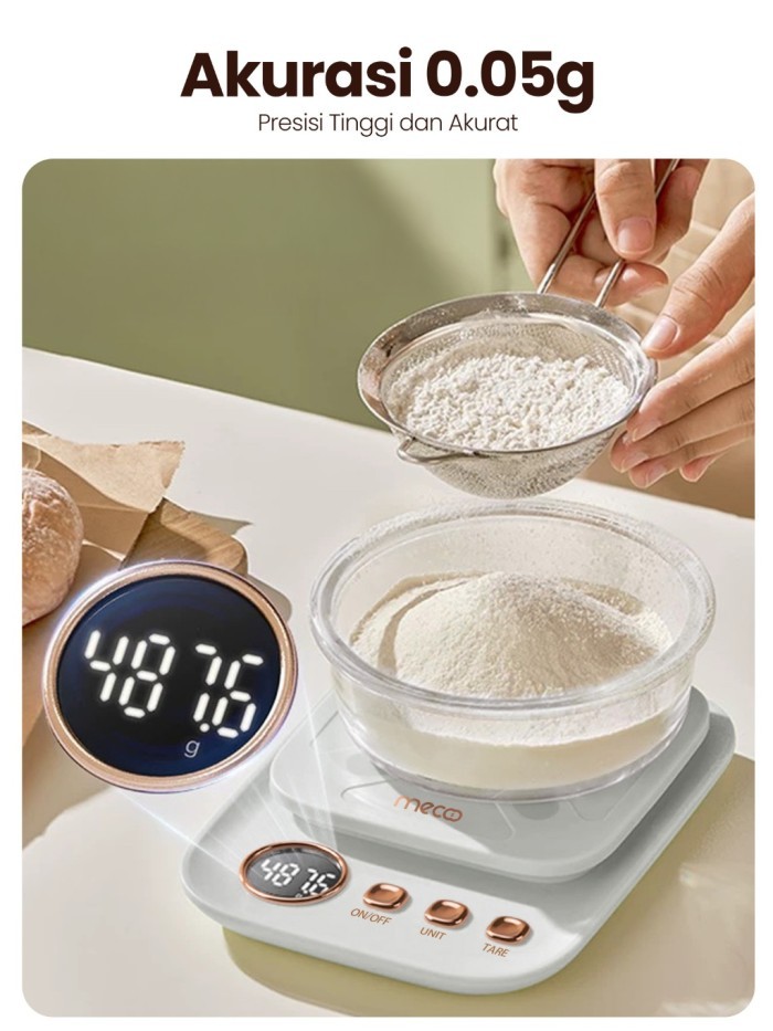  Mecoo Timbangan Dapur Elektronik