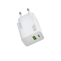 Robot 18W Dual Port Charger Quick Charging