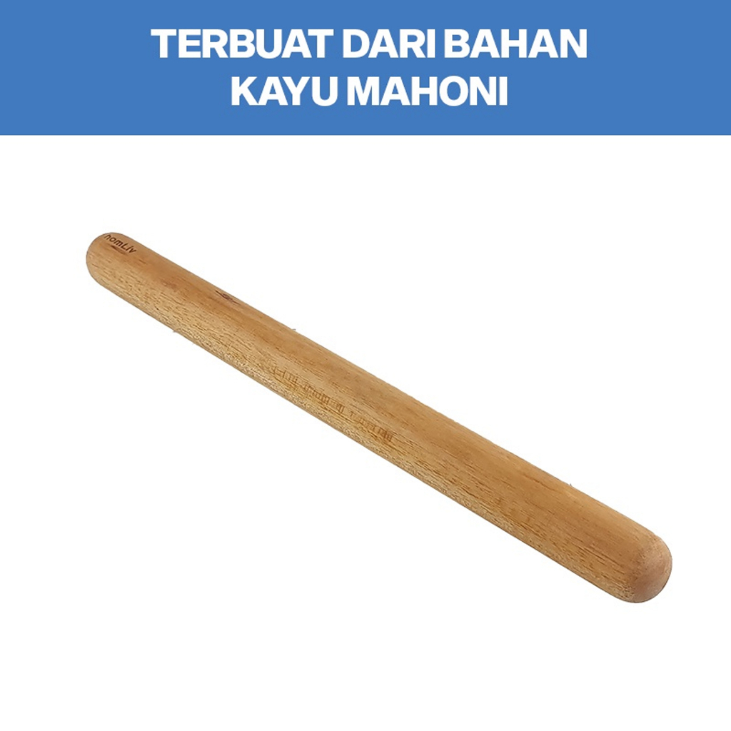 Homliv Hikaru Wooden Rolling Pin Foodgrade