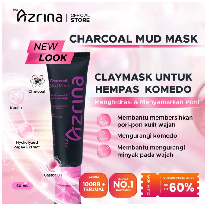 Azrina Charcoal Mud Mask 2