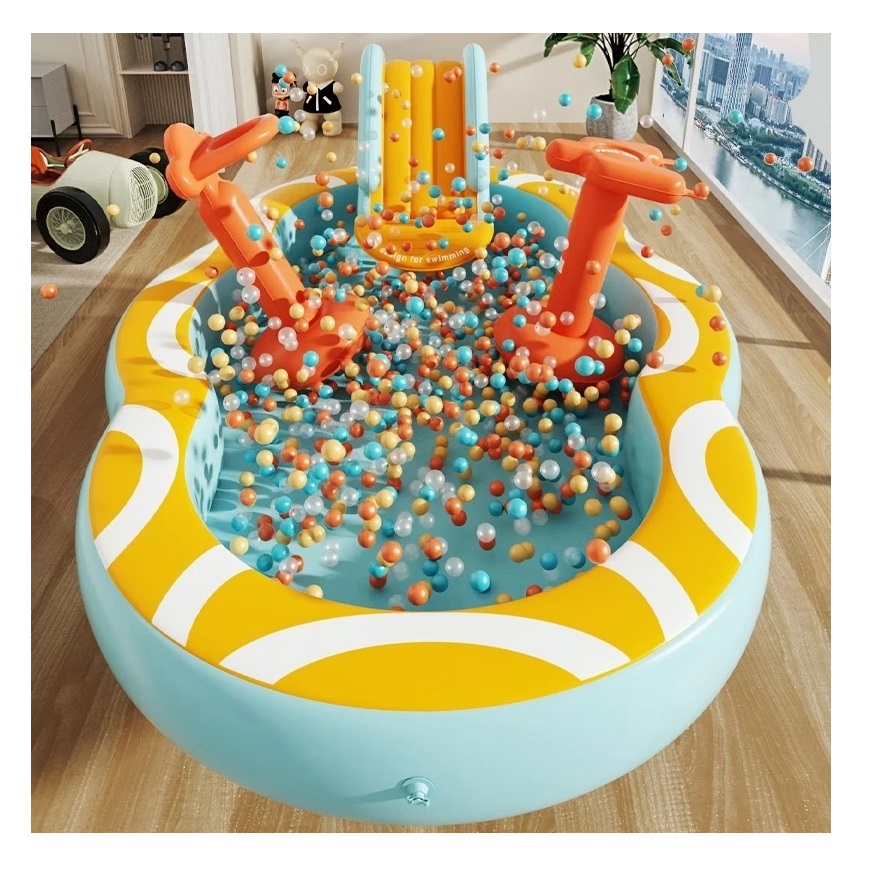 MAGICAL PLAYTIME 5-in-1 Kolam Renang Anak Perosotan Jumbo 2,1 m 5
