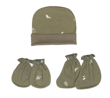 AARDE Series Topi Sarung Tangan Kaki Anak Bayi Newborn 3