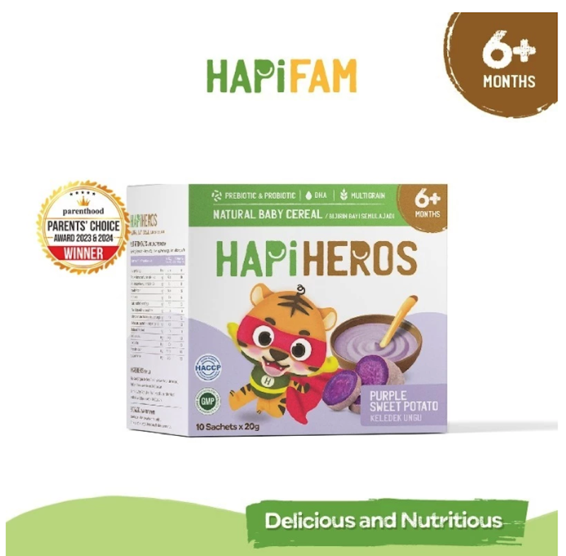 HAPIHEROS Natural Baby Cereal Purple Sweet Potato 2