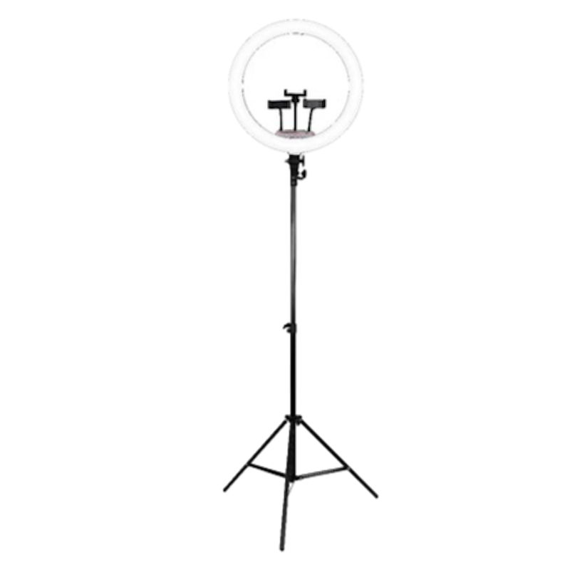 MIXIO Ring Light 45 cm + Light Stand Tripod 2M with 3 Holder HP & Remot 1