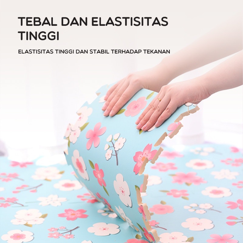 Matras Puzzle Motif Bunga 3