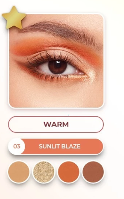 Colorfit Quad Eye Palette Sunlit Blaze 3