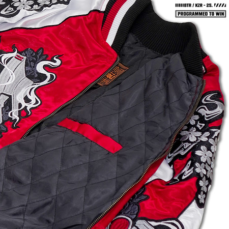 Kizaru Kusuma Cipta  KIZARU X BIGETRON Jaket Sukajan Red Ronin